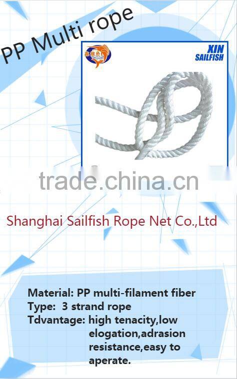 2016 popular pp danline fishing rope