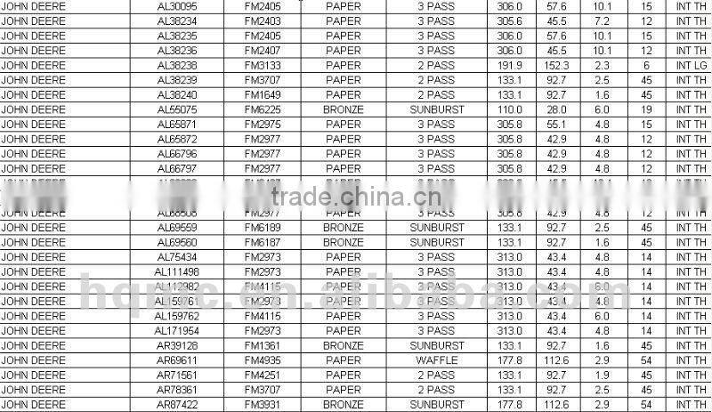 clutch disc for john deere machine size 12 inch .