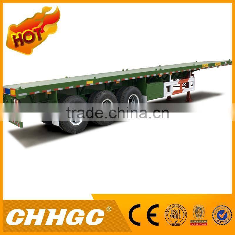 rational price 40 feet flatbed truck trailer made in china with great price
