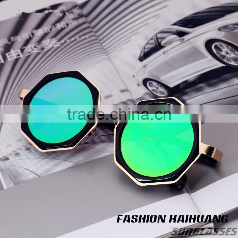 hot sale multilateral sunglasses loving heart temple sun glasses,fashion sunglasses