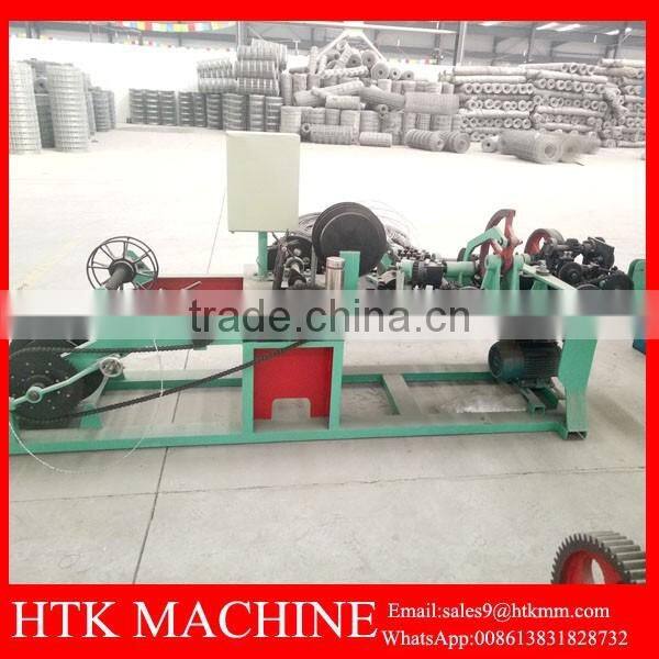 Galvanized And PVC Coated Barbed Wire Mesh Machine