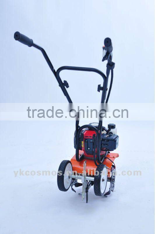Gasoline mini tiller garden machine cultivator