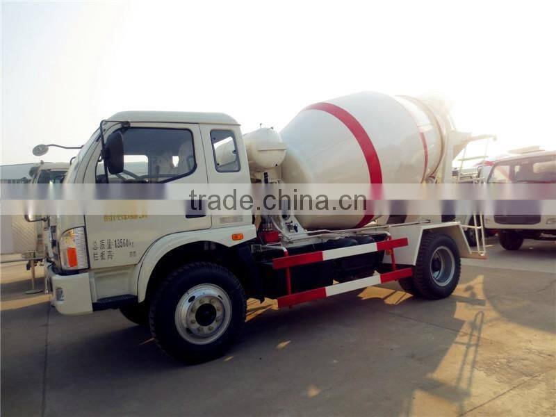 Foton small 3 cubic meters concrete mixer truck for sale