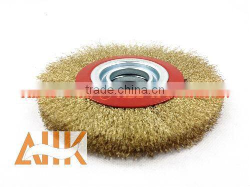Knotted wire cup brush