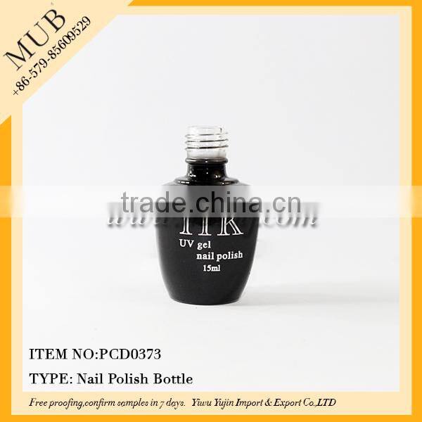 5/10/15/20ml Black empty uv gel nail polish bottle wholesale