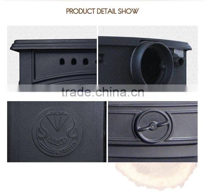 5.0KW Modern design wood burning stoves and wooden burning fireplace DHF332