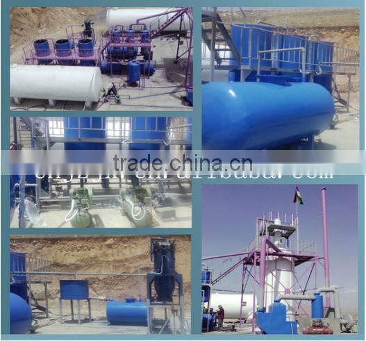 High quality crude oil refinery plant/used oil refining machine