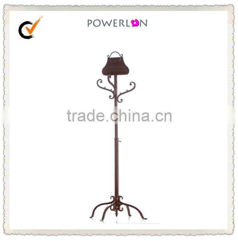 2015 Hot Selling Decorative Floor Metal Purse Stand