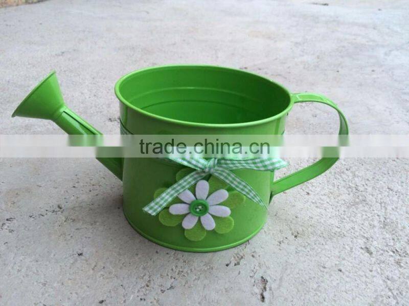 Galvanized artificial flower pot metal bouquet