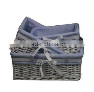 Manufacture Lidded Water Hyacinth Basket (Large/Medium/Small)