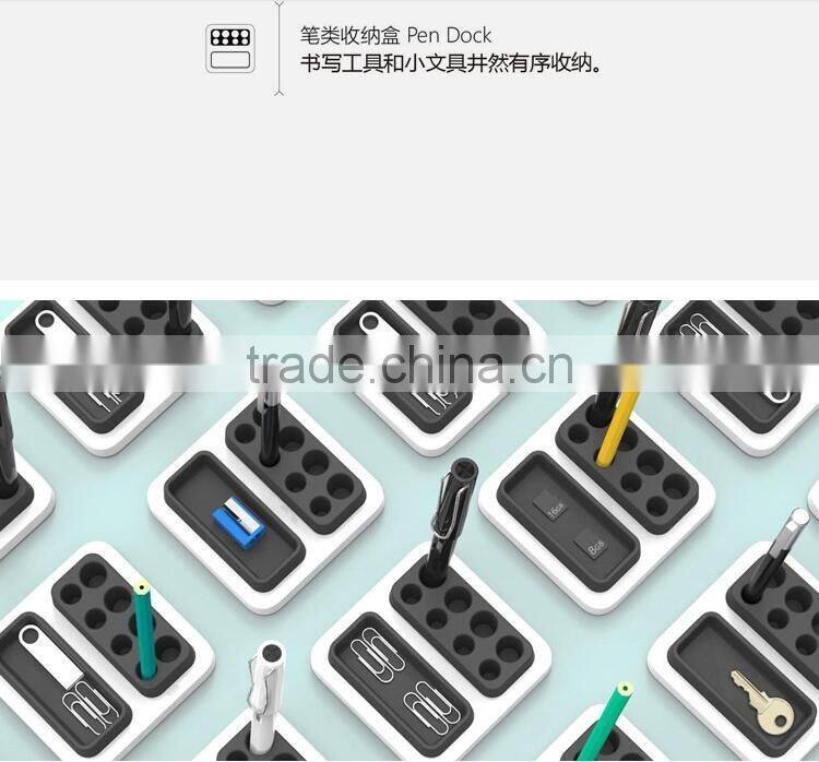 Creative Desktop Storage three-piece Simple Desk tool case memo paper box/phone dock/pencil vase