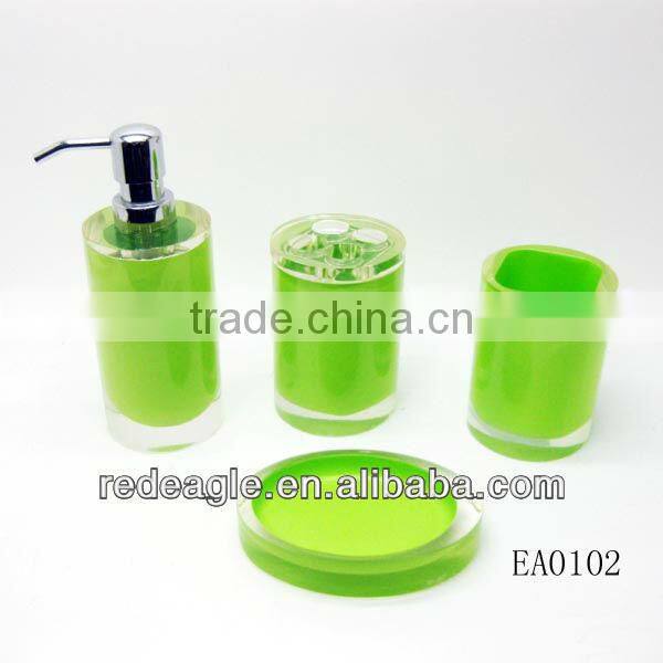 Blue novel polyresin skin care kotion bottle designed for shower gel bathrom decoration