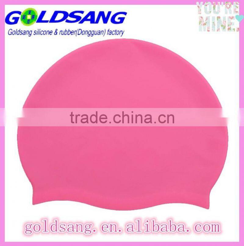 High elastic silicone waterproof adult funny swim cap