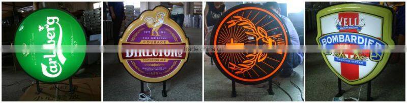 Custom made full color round and square lighting bar sign