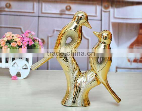 Elegant Electroplated High-temp Ceramic European Magpie