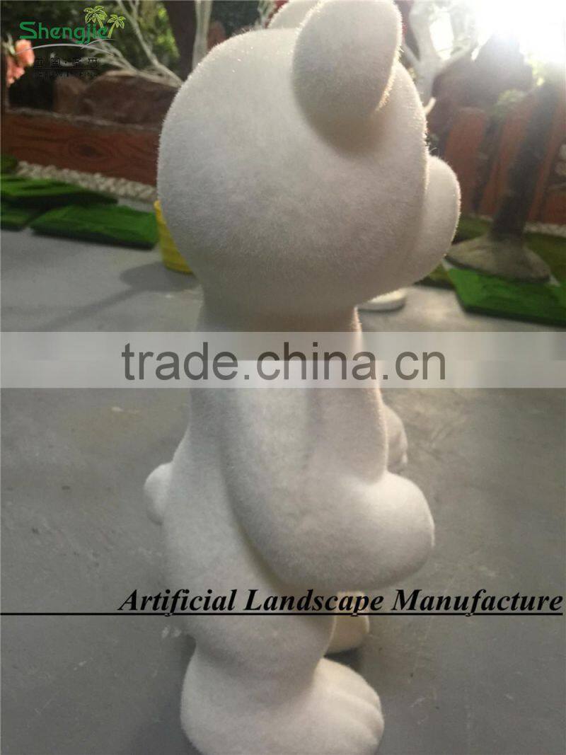 high quality green moss bear,fake green grass moss animal lovely moss in guangzhou