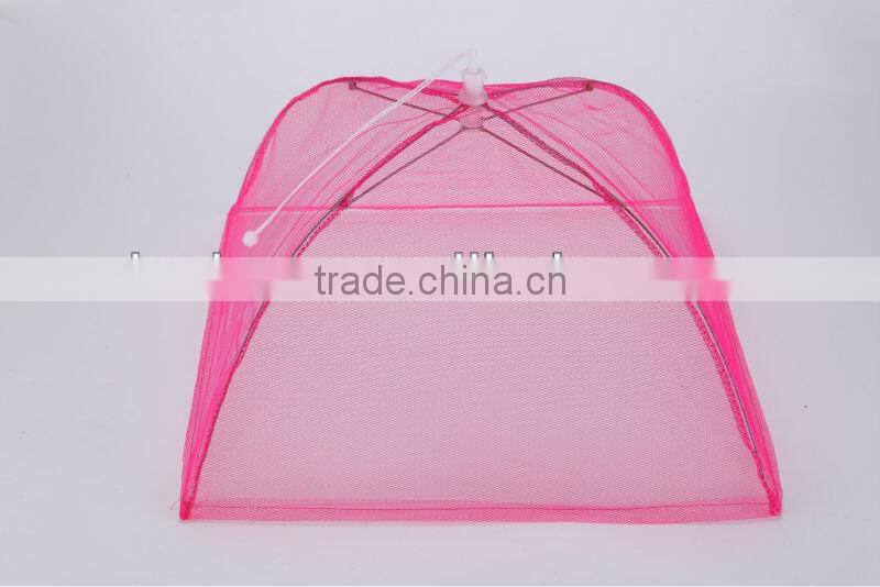 Fabric+Dacron mesh food cover foldable/food umbrella