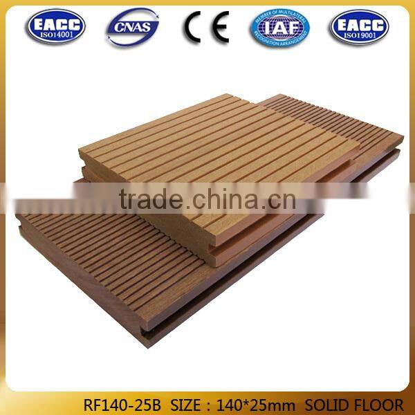 2014 new WPC composite decking floor, waterproof and easy install floor tile, low price WPC decking floor for sale, solid floor