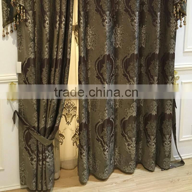 PRS-963 momoda luxury home decorations french retro antique curtain with sheers and valance arabian curtain fabric