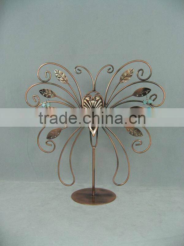 metal butterfly jewelry display stand