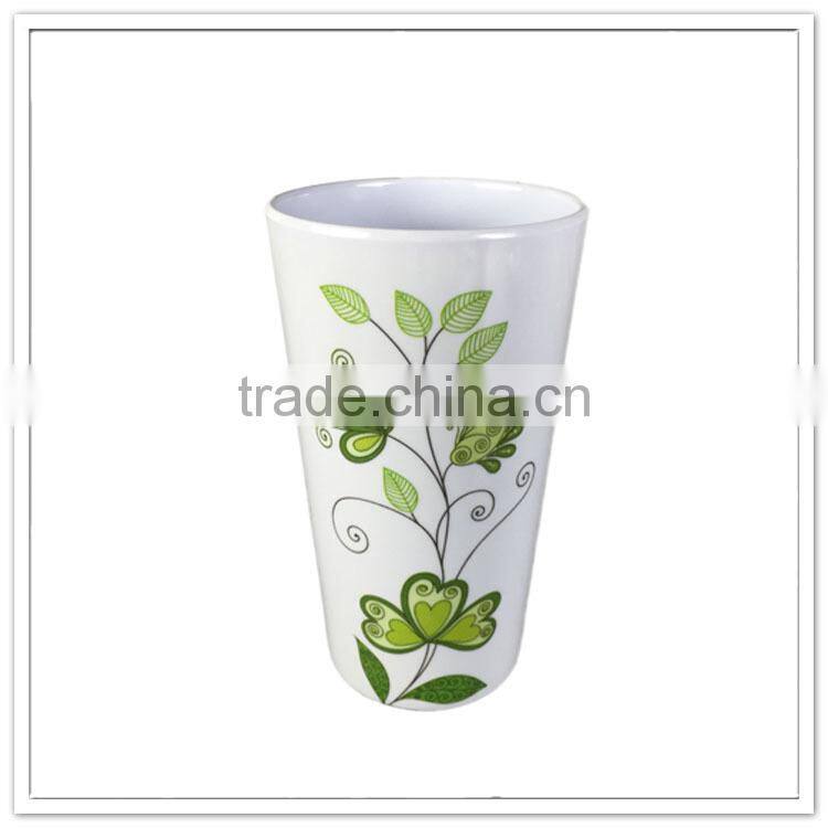 Western style best selling unbreakable drinkware printed plastic melamine tumbler
