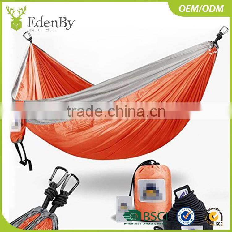 Customized size nylon camping hammock with customized logo