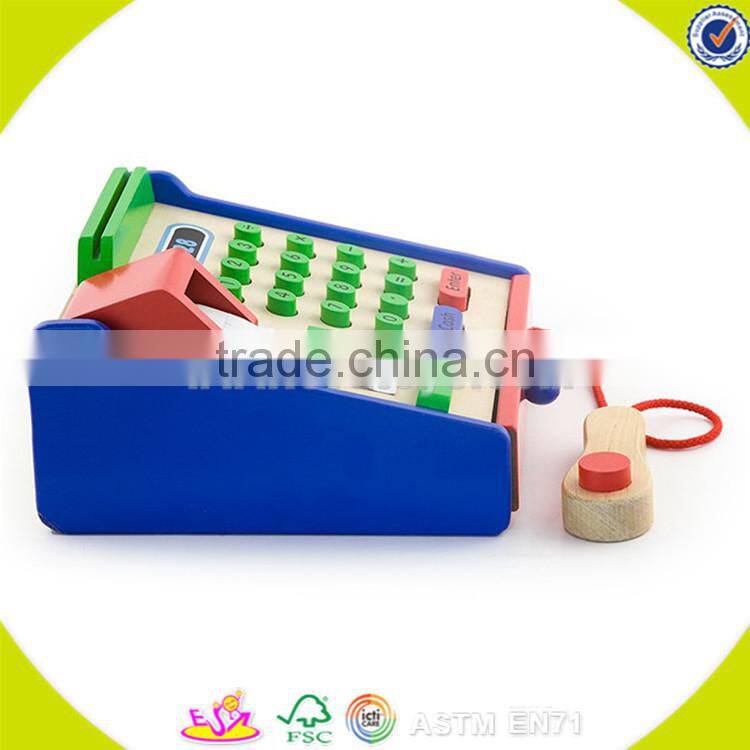 wholesale role play wooden cash register toy funny kids wooden cash register popular children wooden cash register W10A007