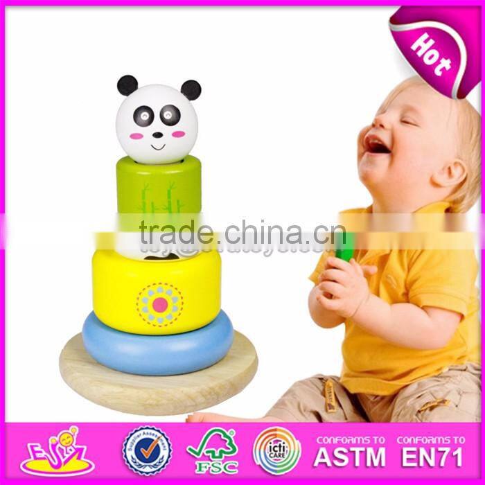 Best children educational toys wooden stacking rings for sale W13D147
