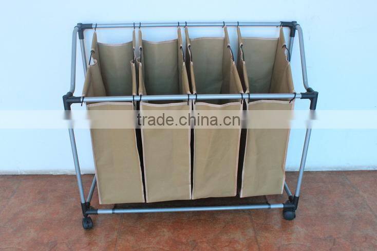 FACTORY SALE!!! Hotel and home usage triple laundry sorter without ironing board/4lift-off fableable landry sorter good quality