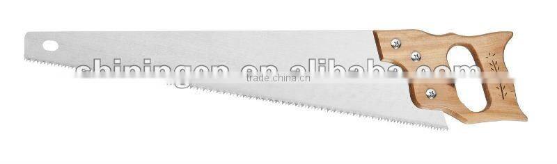 hand saw with wooden hand saw