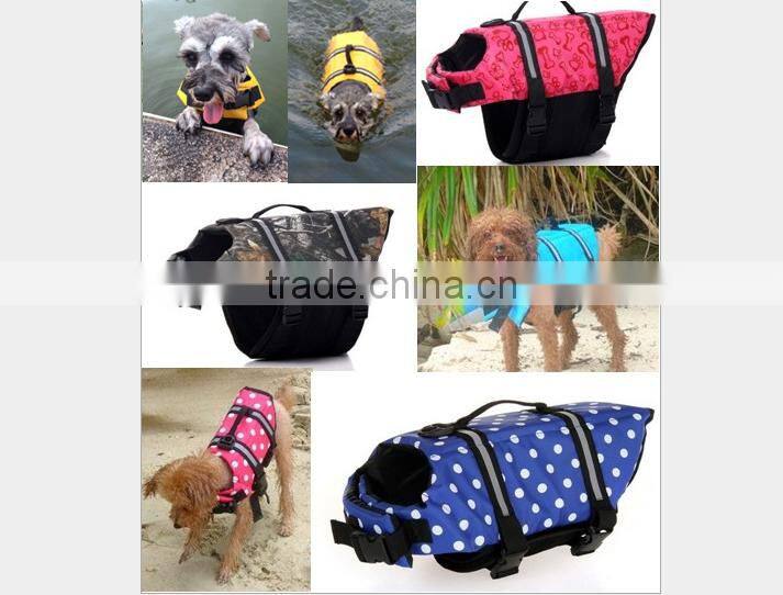 2016 New Outdoor Dogs Safty Life Jackets Swimming Clothes Pet Saver