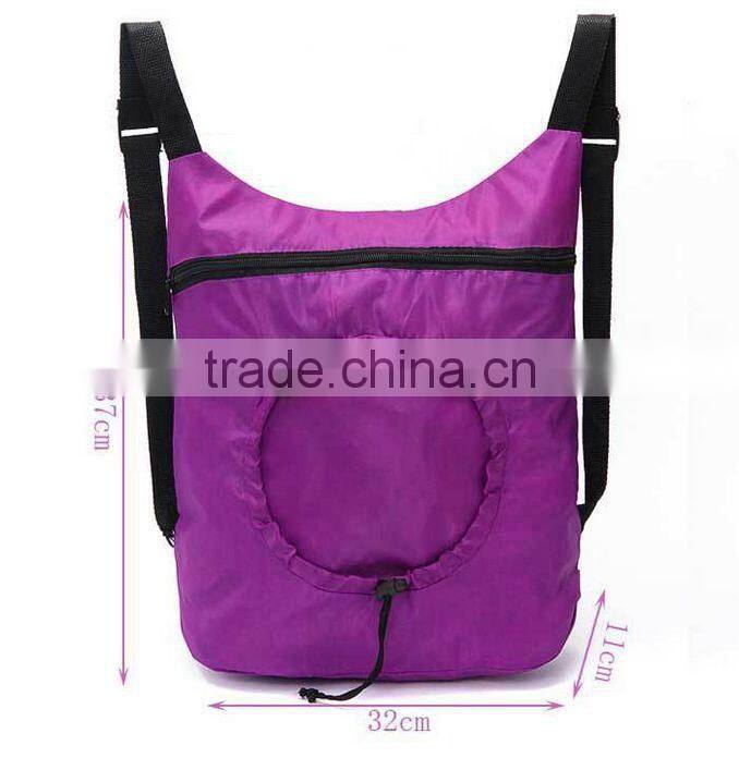Round ball shape foldable travel backpack bag(CF-236)