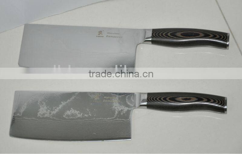 VG10 core damascus cleaver knife