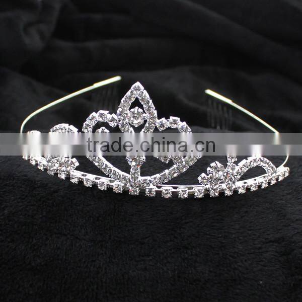 H172-019 Fashion Rhinestone Metal Beautiful Brides crown tiaras