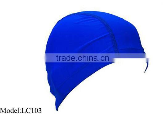 High quality novelty soft fabric durable oem nylon swimming caps