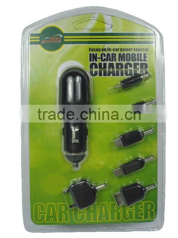In-car Mobile Cell phone charger with USB port convenient using