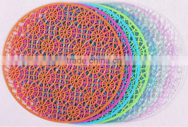 Promotional round shape plastic kitchen anti-slip sink mat