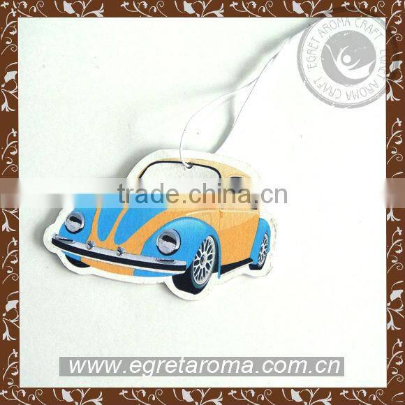 wholesale fragrance paper air freshener customized shape scented paper air freshener for car