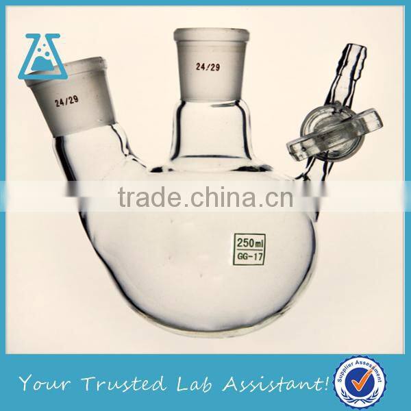 Round Bottom Reaction Flask With Two Necks