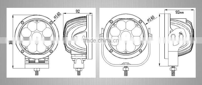 9-60V 45W LED Blue Warning Spotlight for Overhead Cranes