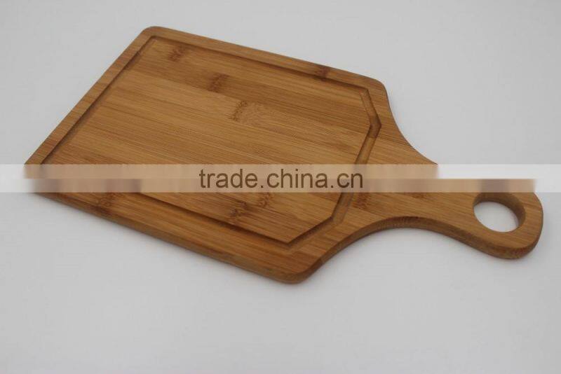 New kitchen cooking durable cheap bamboo quality chopping board with handle