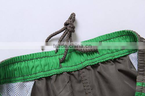 2014 new style mens solid color beach wear swim shorts