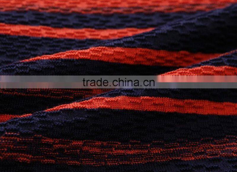 fashion men stripe cotton light knitted sweater