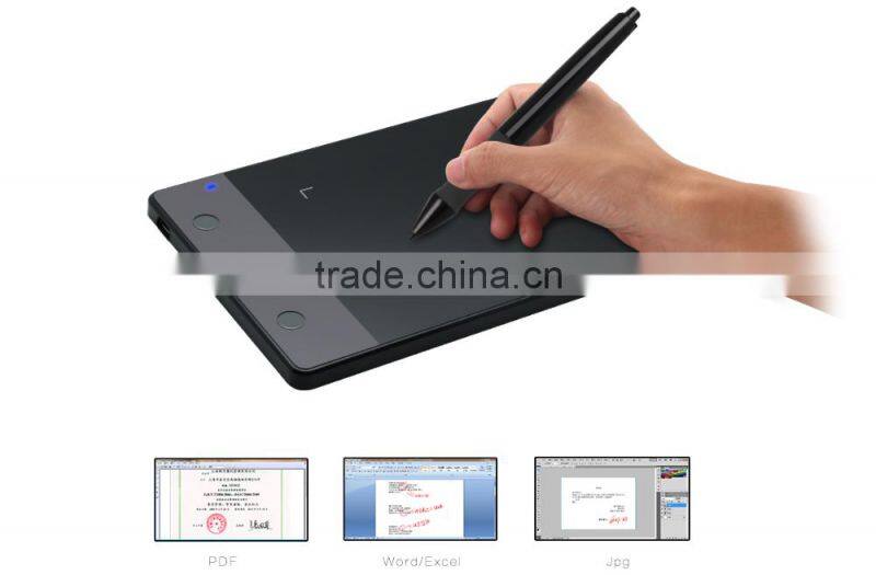 Huion H420 Genuine Wireless Graphics Tablet Drawing Tablets Professional Signature Tablets Kids Painting Pen Tablet Black