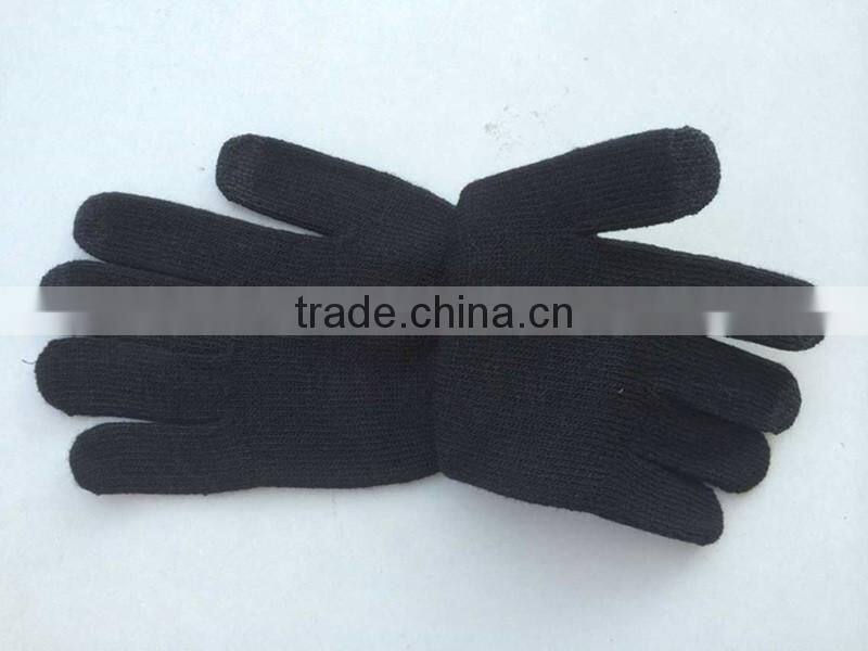 customize any colors printing 3 fingers touch screen gloves