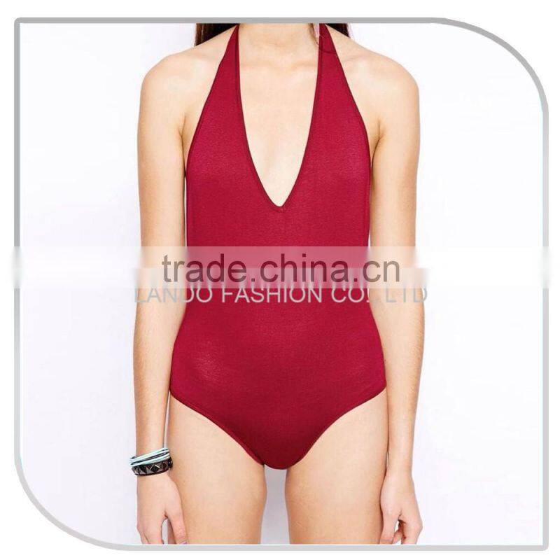 Red open back sexy xxx hot sex bikini young girl swimwear photo 2016