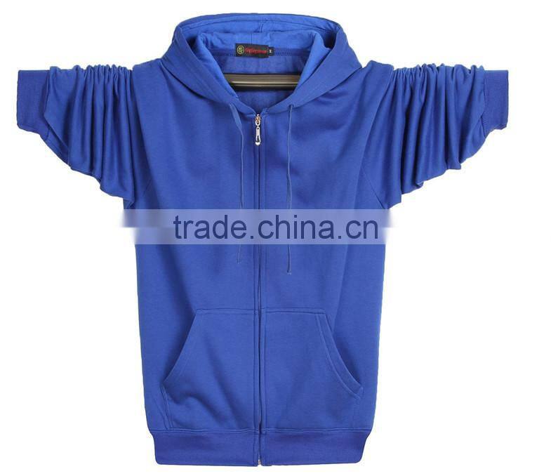 design your own colorblock high quality plain cotton casual full face zip hoodie
