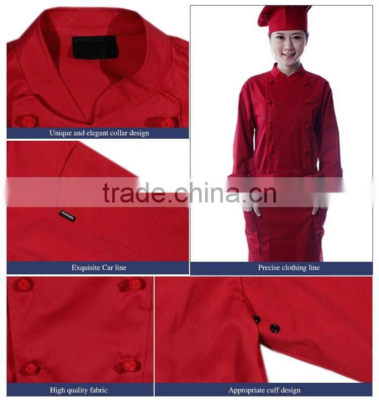 OEM Stander Collar White / Black Unisex Classic Chef Coat