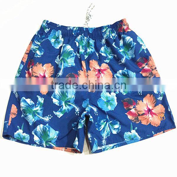 2015 Newest Floral Prints 100% Polyester Board Short