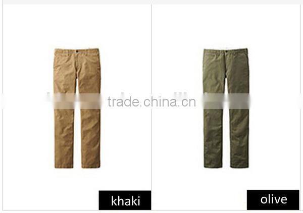 Anti-Shrink and Color Flading Men's Casual Pants/ khaki Trousers